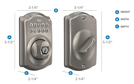 Lock - Electronic Keyless - Satin Nickel