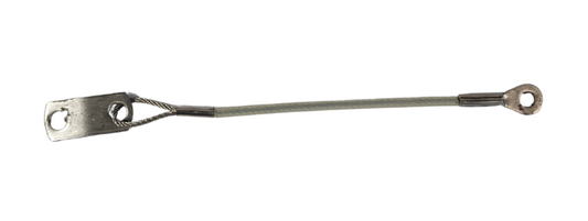 Lanyard - Stainless Steel - Eye-to-Tab - 3/64" D - 12" L - Nylon Coated